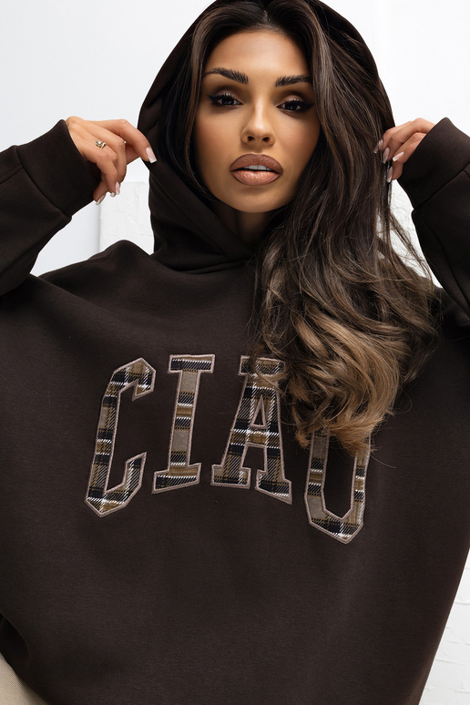 Bluza RV tamsiai ruda