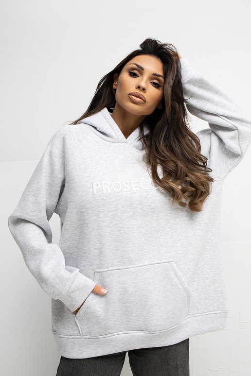 Mėlyna bliuzonė šviesiai pilka