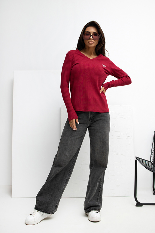 Marškinėliai RV BZ bordo