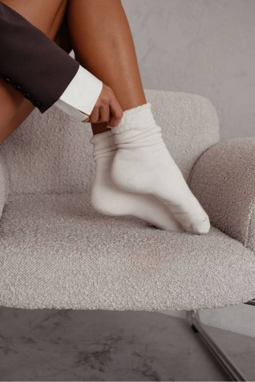 Kojinės  be atnaro Frotte dramblio kaulo spalvos