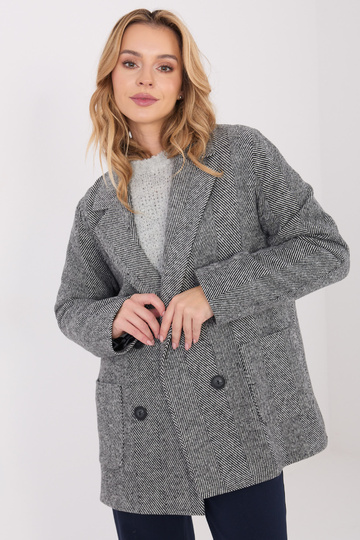 Švarkas juodai baltas