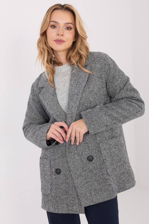 Švarkas juodai baltas