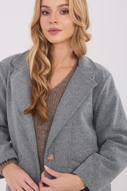 Paltas tamsiai pilkas