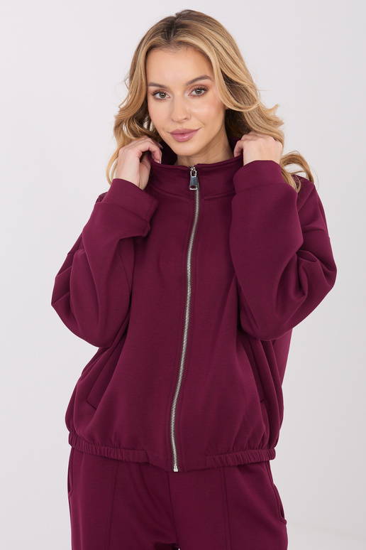 Bordo spalvos megztinis SM modelis