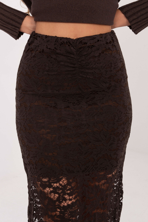 Sijonas tamsiai rudos spalvos