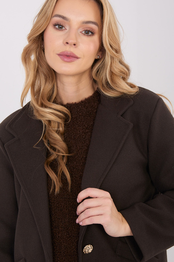 Paltas tamsiai rudas 2