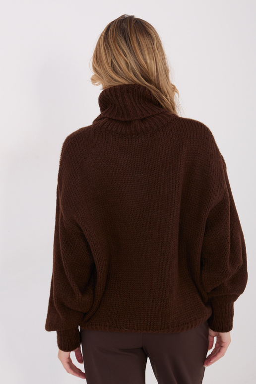 Megztinis tamsiai rudas