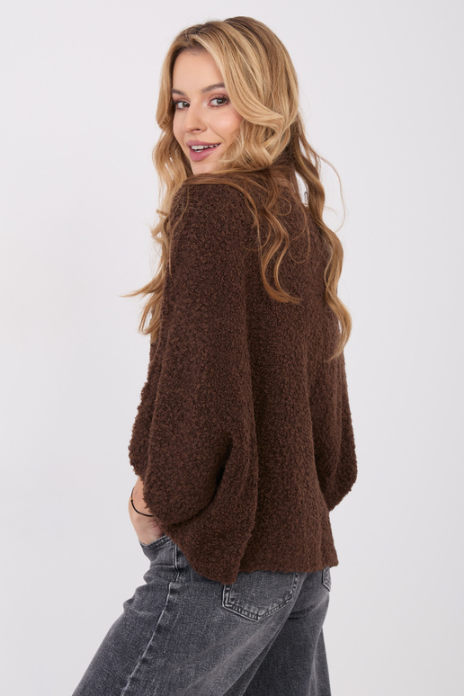 Megztinis tamsiai rudas