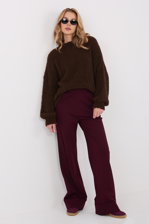 Megztinis tamsiai rudas