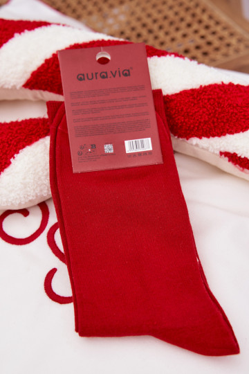 Skarpety  Christmas Su Kalėdų seneliu Merry Christmas raudonos spalvos 2