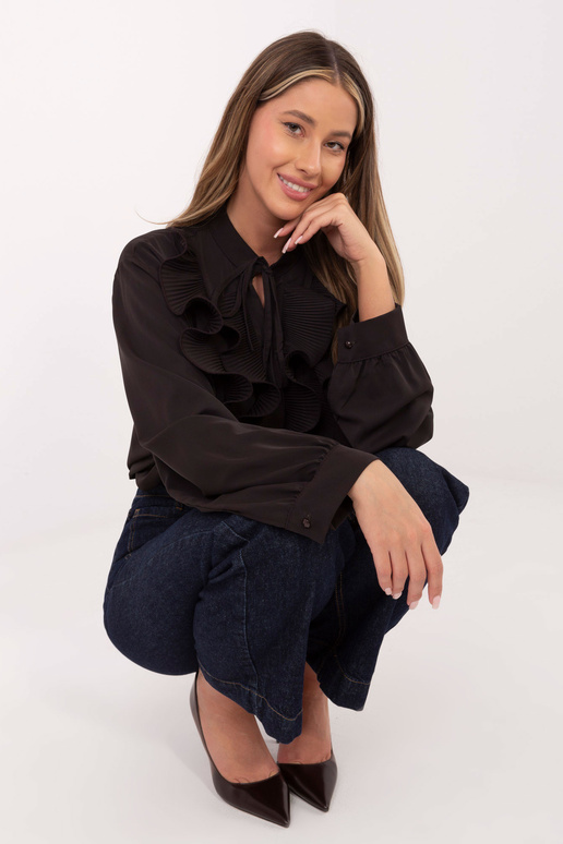 IT marškiniai tamsiai rudi