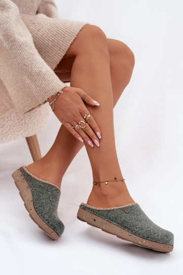 batai naminės Šlepetės  Inblu ED000031 žalios spalvos