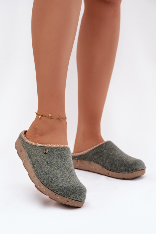 batai naminės Šlepetės  Inblu ED000031 žalios spalvos