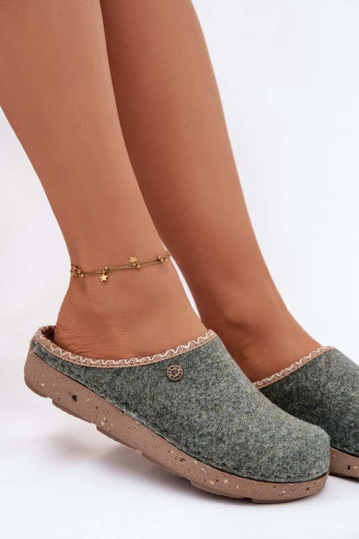 batai naminės Šlepetės  Inblu ED000031 žalios spalvos