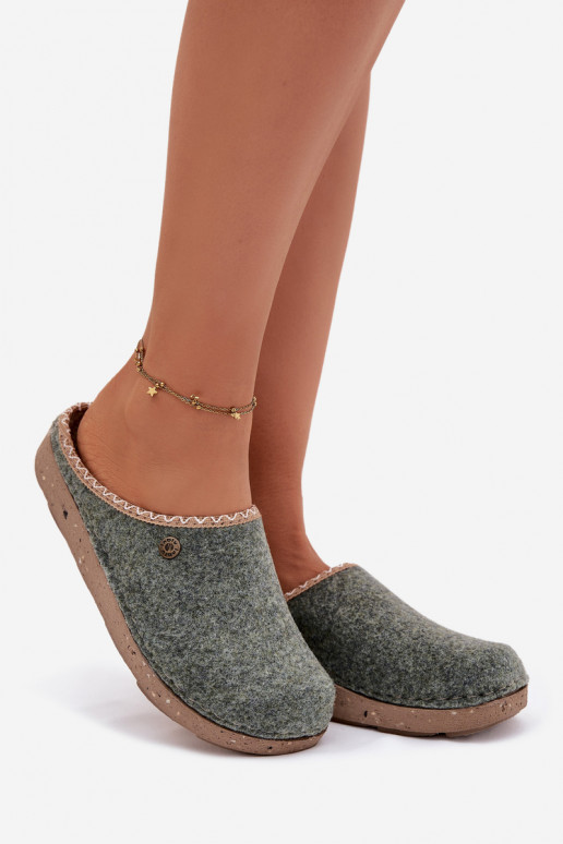 batai naminės Šlepetės  Inblu ED000031 žalios spalvos