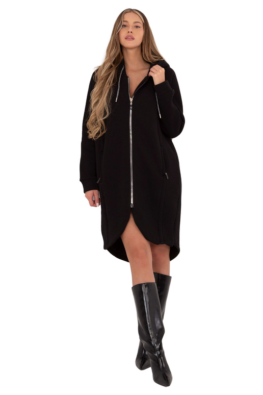 Mėlynas džemperis su užtrauktuku