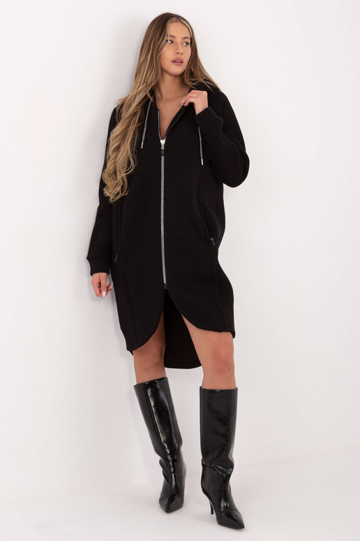 Mėlynas džemperis su užtrauktuku