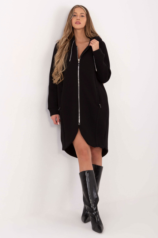 Mėlynas džemperis su užtrauktuku