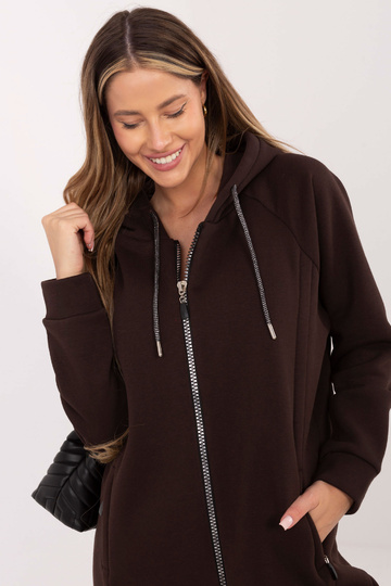 Bluza RV tamsiai ruda