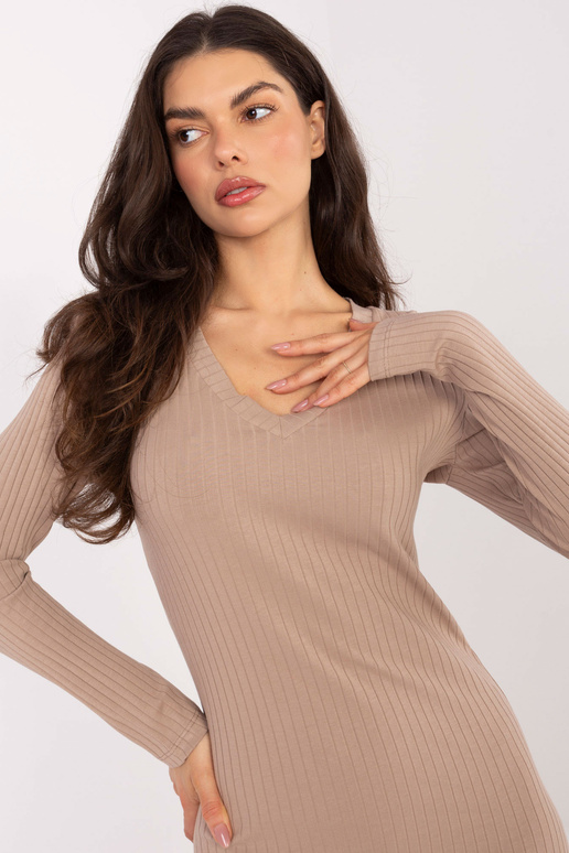 Suknelė tamsiai smėlinė