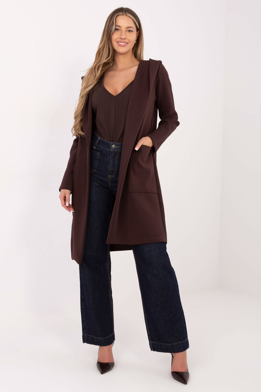 Paltas tamsiai rudas