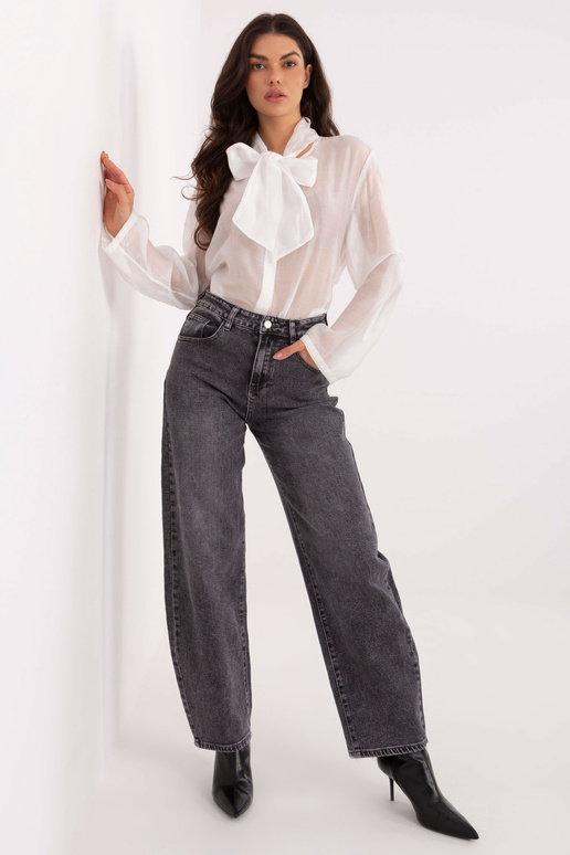 Džinsinės kelnės tamsiai pilkos spalvos