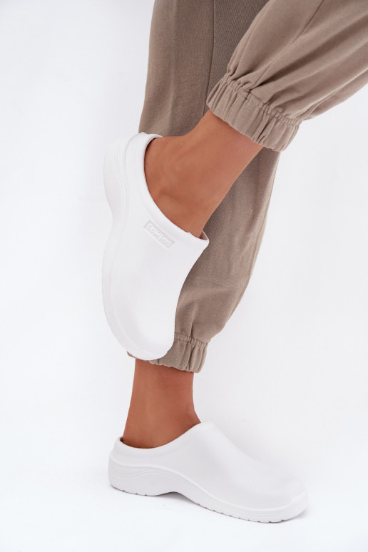  Šlepetės   baltos spalvos Parissa