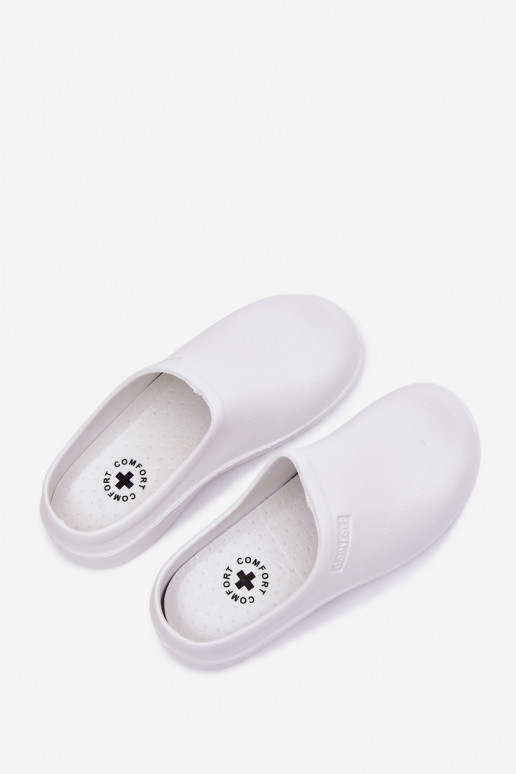  Šlepetės   baltos spalvos Parissa