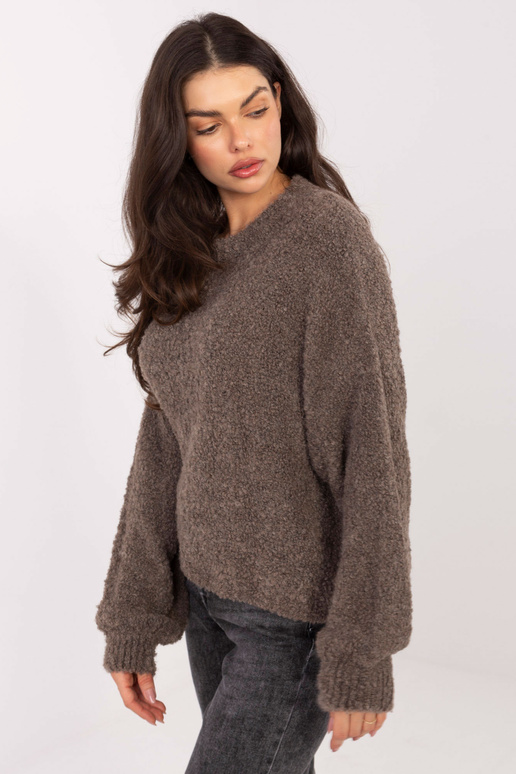 Megztinis tamsiai smėlio spalvos