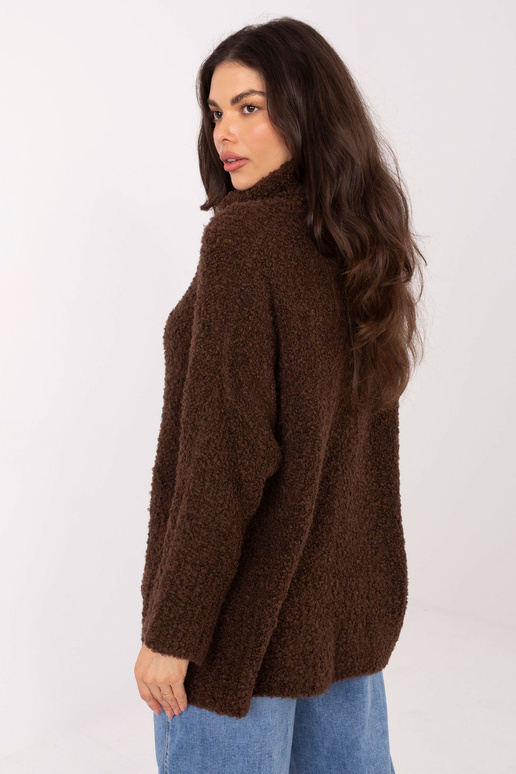 Megztinis tamsiai rudos spalvos