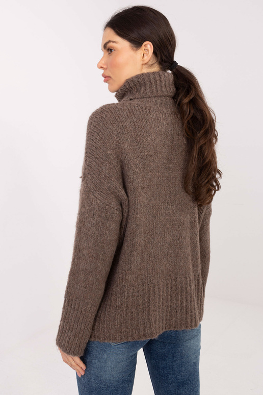 Megztinis tamsiai smėlio spalvos