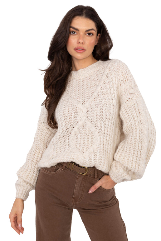 Megztinis šviesiai smėlio spalvos