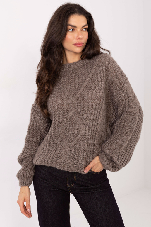 Megztinis tamsiai smėlinis