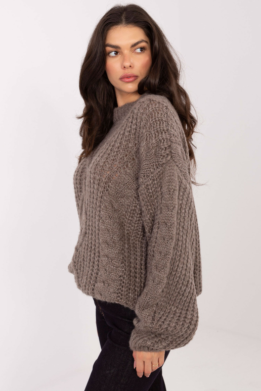 Megztinis tamsiai smėlinis