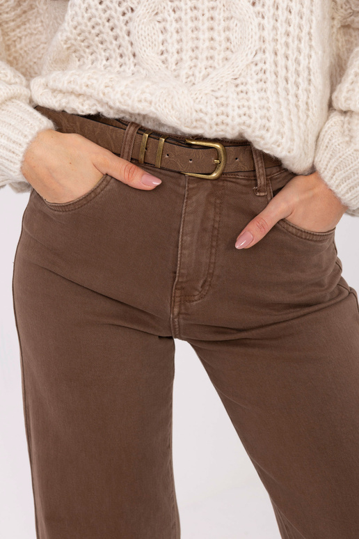 Džinsinės kelnės rudos spalvos