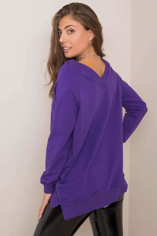 Bluza tamsiai violetinė