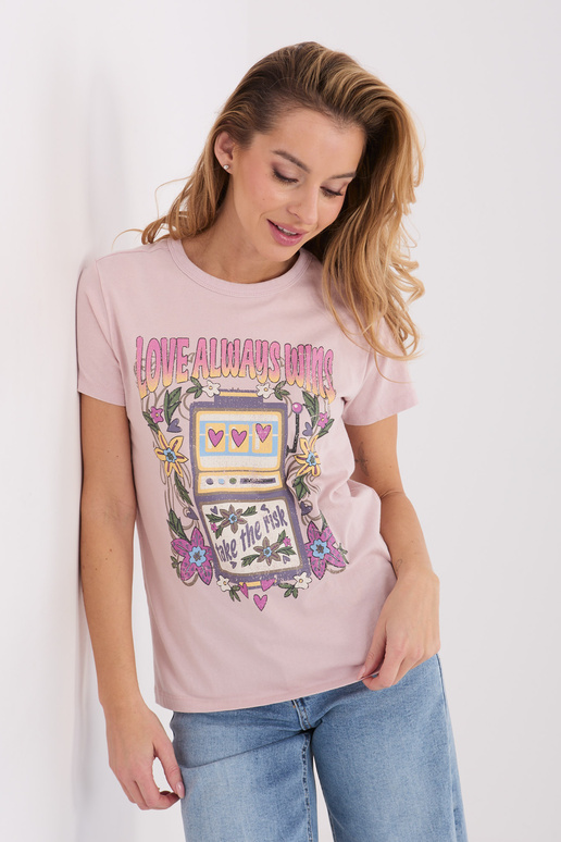 Marškinėliai šviesiai rožiniai