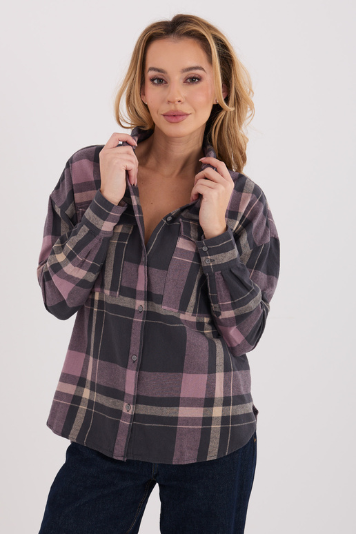 Marškiniai pilkai rožiniai