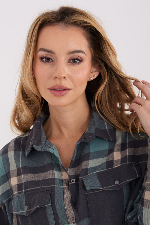 Marškiniai pilkai mėlyni