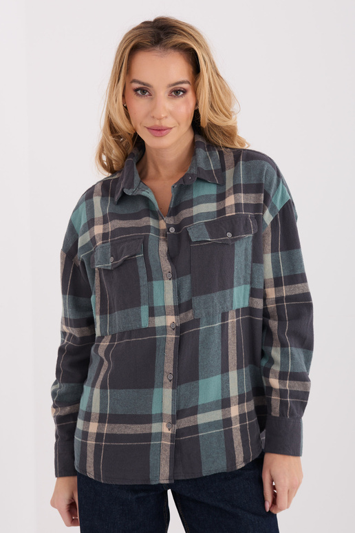 Marškiniai pilkai mėlyni