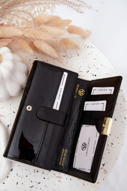 lakuota Moteriška piniginė Z Drobinkami juodos spalvos Selavie