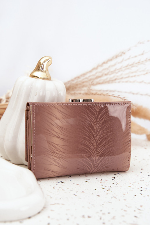 lakuota Moteriška piniginė Z Drobinkami dramblio kaulo spalvos Cermina