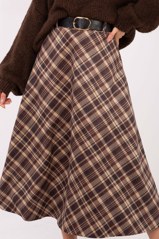 Sijonas tamsiai rudas