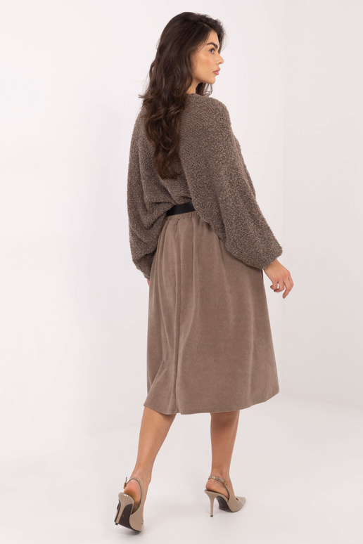 Sijonas tamsiai smėlio spalvos