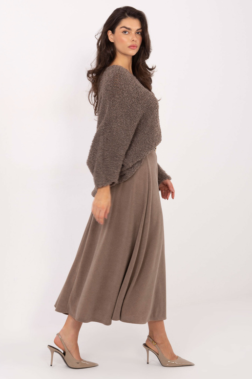 Sijonas IT SD FL9850 tamsiai smėlinis