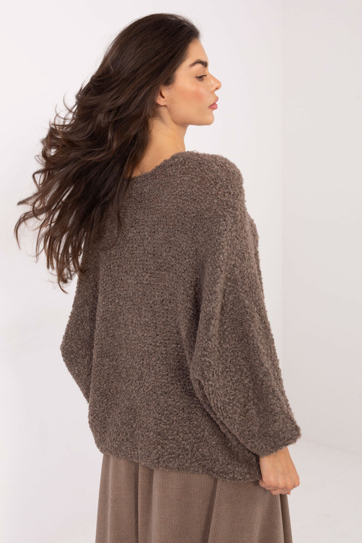 Megztinis tamsiai smėlio spalvos