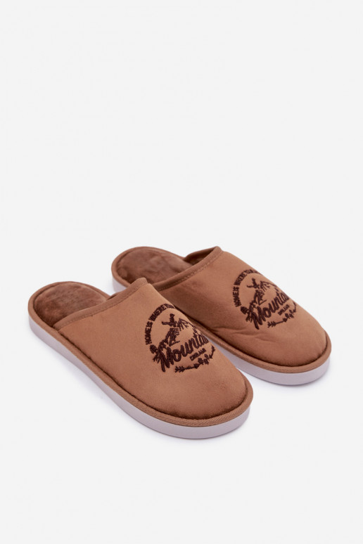  Šlepetės rudos spalvos Tiranne