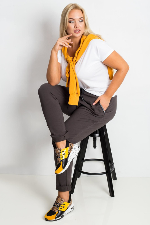 Sportinės kelnės tamsiai chaki spalvos