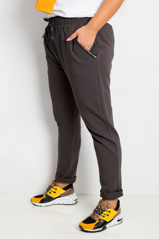 Sportinės kelnės tamsiai chaki spalvos