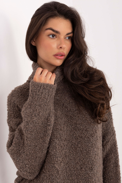 Megztinis tamsiai smėlio spalvos